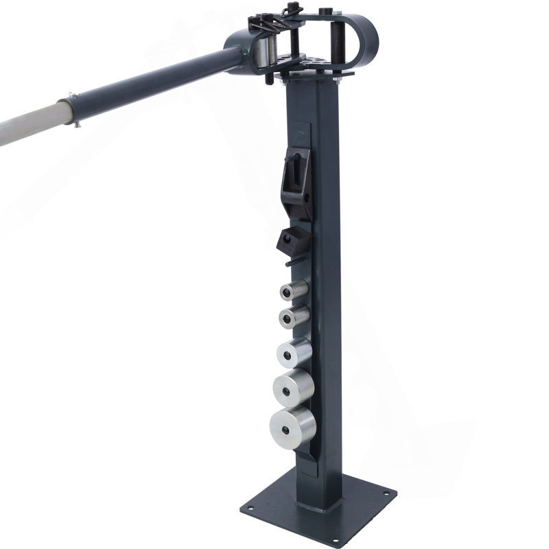 Pédale de piédestal compacte à 7 matrices pour tubes tubulaires en métal compacte et polyvalente avec poignée télescopique à montage en poudre de 44 pi d'épaisseur maximum de 5/8 po, largeur de 1-15 / 16 po
