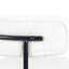 Chaises de salle à manger modernes (de 2), blanc - Siège élégant avec 2 pieds en tissu de style contemporain thermolaqués-104052445