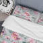 Ensemble de housse de couette fleurs roses et feuilles grises fleurs roses et feuilles grises-926561777