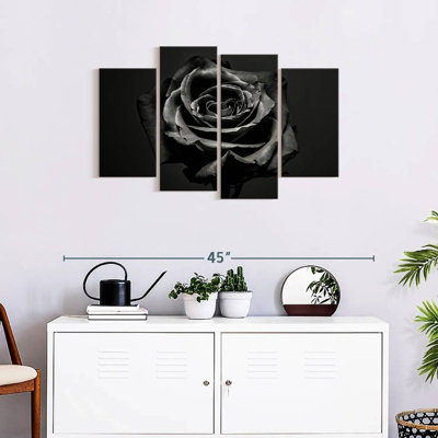 " Black Rose " 4 - Pieces