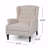 With Push Back With Recliner Function With Recliner Function Chair Fabric Upholstered Lounge Armchair Pushback With Recliner Function With Rivet Decoration Wingback Single Sofa Chair With Padded Seat 33.25D X 37.75W X 42.5H In