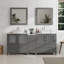  Ensemble de meuble-lavabo double avec miroir et cadre 29,9 "-27042732