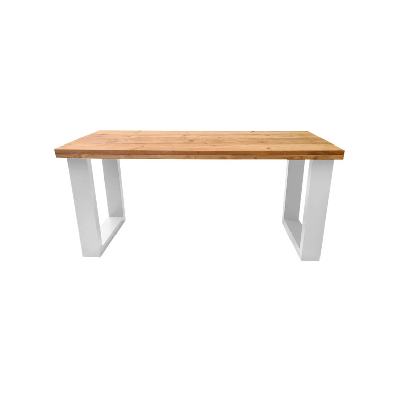 Sterger Commercial Use Rectangle Writing Desk, 75'' H x 130'' W x 70'' D, White