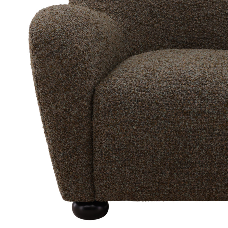 Zulia Occasional Chair Camel, Moss Green Polyester Blend
