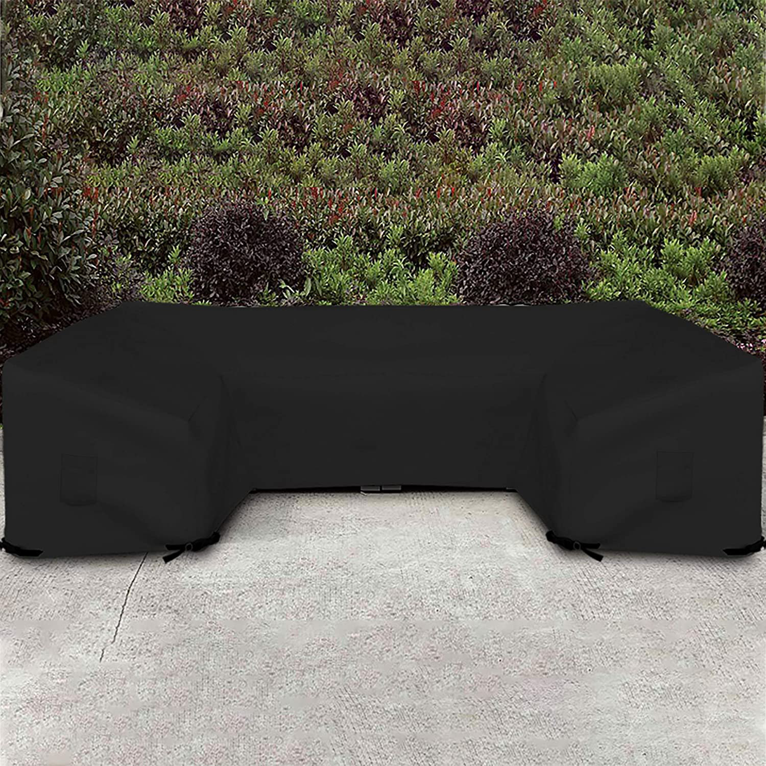 Arlmont & Co. Heavy Duty Waterproof U Shaped Patio Sofa Cover, Big Sectional Cough Covers for