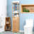 Kleankin Tall Bathroom Cabinet With Drawer And Slatted Shelves