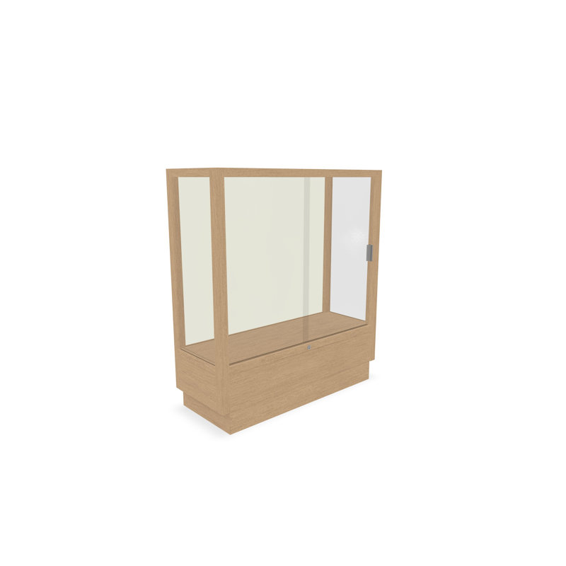 Vitrine de comptoir H 40 po x l 36 po Heritage Series, Érable miel, Plaque de tissu