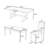 6-Piece Dining Table Set with Upholstered Chair and Bench-249016289-249016290