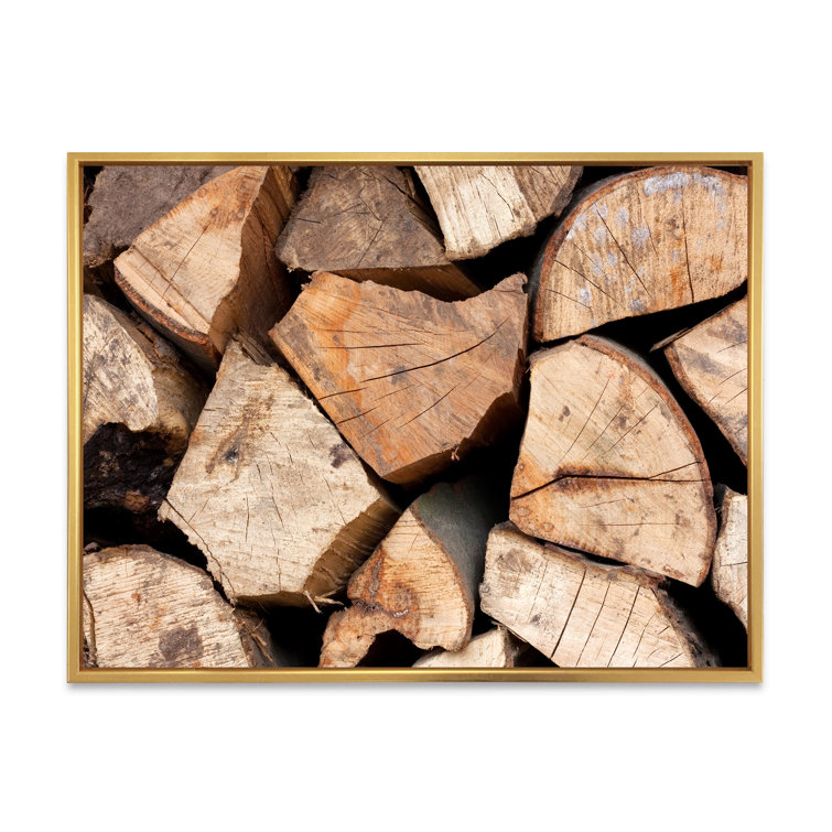 Millwood Pines Stack Of Firewood On Canvas Painting
