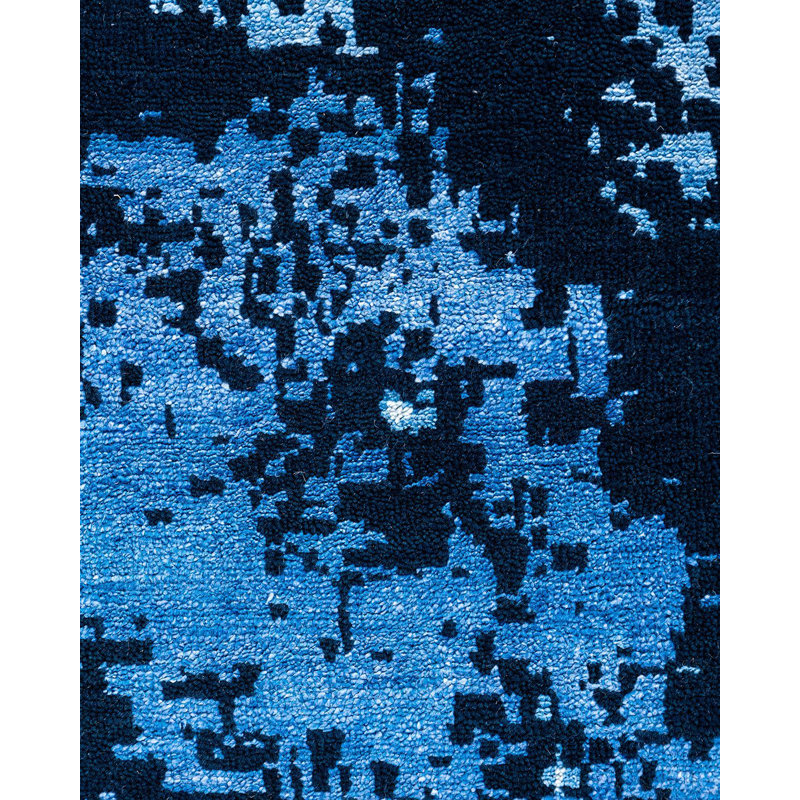 Overdyed One-of-a-Kind 9' 2" X 12' 1" Hand Knotted Area Rug