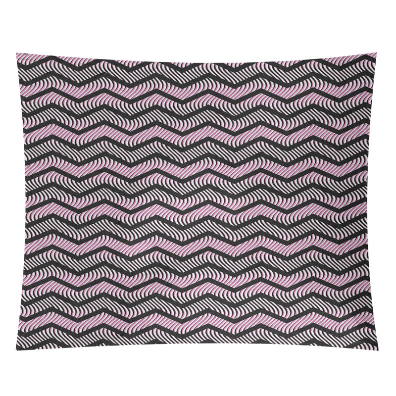 Tapisserie Stephenie, H 27,5 po x l 37,5 po, Noir / Rose