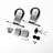 Brushed Nickel Top Mount T-Shape Design Non-Bypass Single Track One Door Hardware Kit (Door Not Included)-36324621