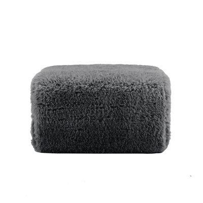 Tissu moelleux Aviana - gris foncé
