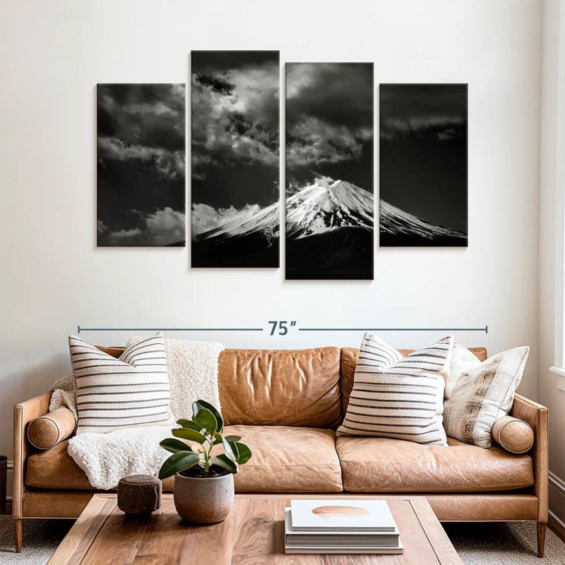 Alvord Monochrome Mount Fuji, 42" H x 68" W