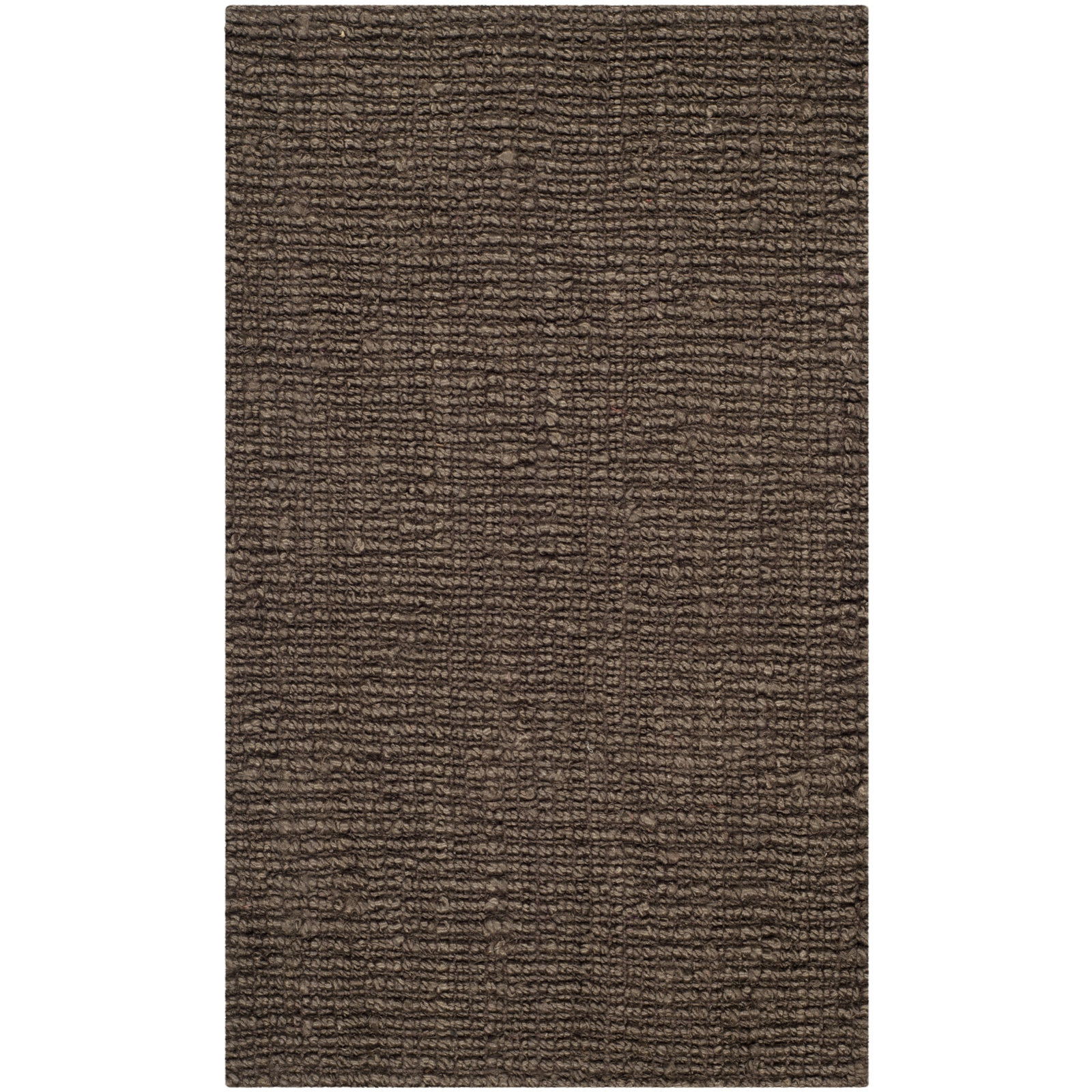 Auckland Handwoven Flatweave Jute/Sisal Brown Area Rug, Rectangle 6' x 9'