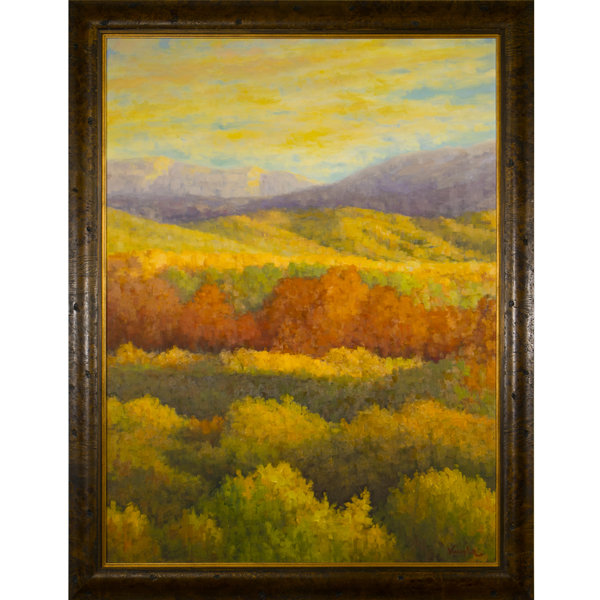 Ribbons Of Gold Print by Vaughn