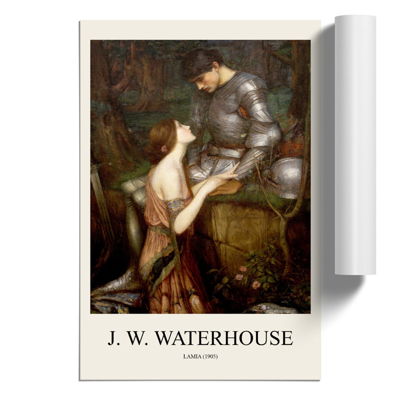 Lamia Print by John William Waterhouse - Frameless Print, 42cm H x 30cm W x 0.1cm D