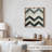 Abstract Chevron Pattern I Retro Unframed Art Print