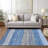 Washable Striped Indoor / Outdoor Rug-1448451961