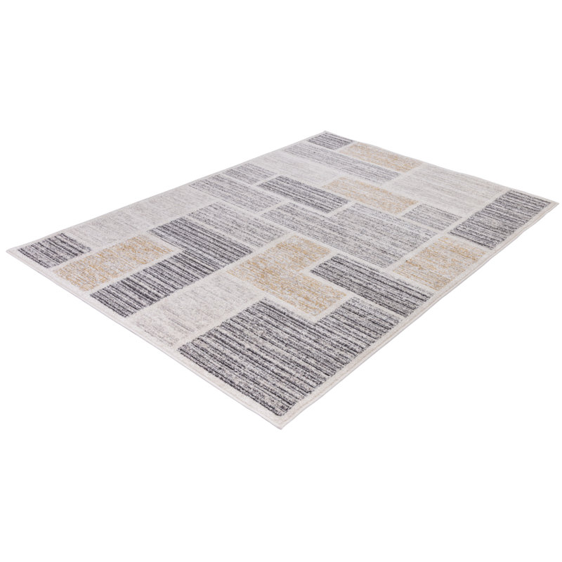 Knut Geometric Hand Woven Area Rug, Rectangle 133 x 190cm