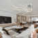 Kiotti Plastic LED Flush Mount LED Modern Ceiling Light Ceiling Lights Dimmable with Remote Control