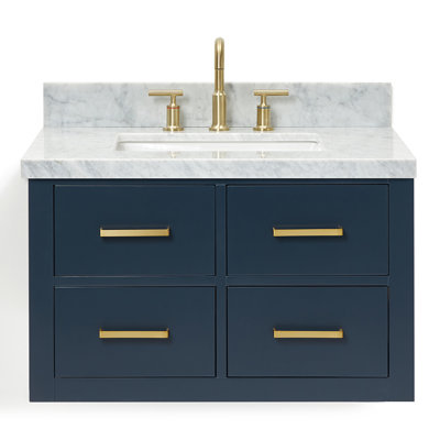 Ensemble de meuble-lavabo mural simple 31 po Macolm