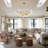 10-Light Dimmable LED Ceramic Chandelier
