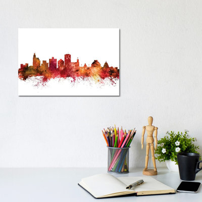 Jackson, Mississippi Skyline by Michael Tompsett - Wrapped Canvas Gallery-Wrapped Canvas Giclée