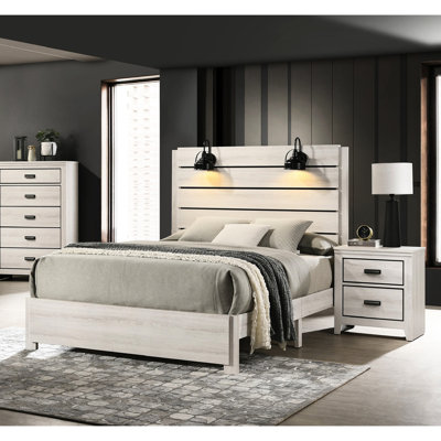 Lit transitionnel très grand avec profil bas et lattes - Chambre à coucher fonctionnelle de style polyvalent