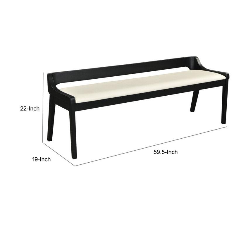 Banc en simili cuir Irmagene