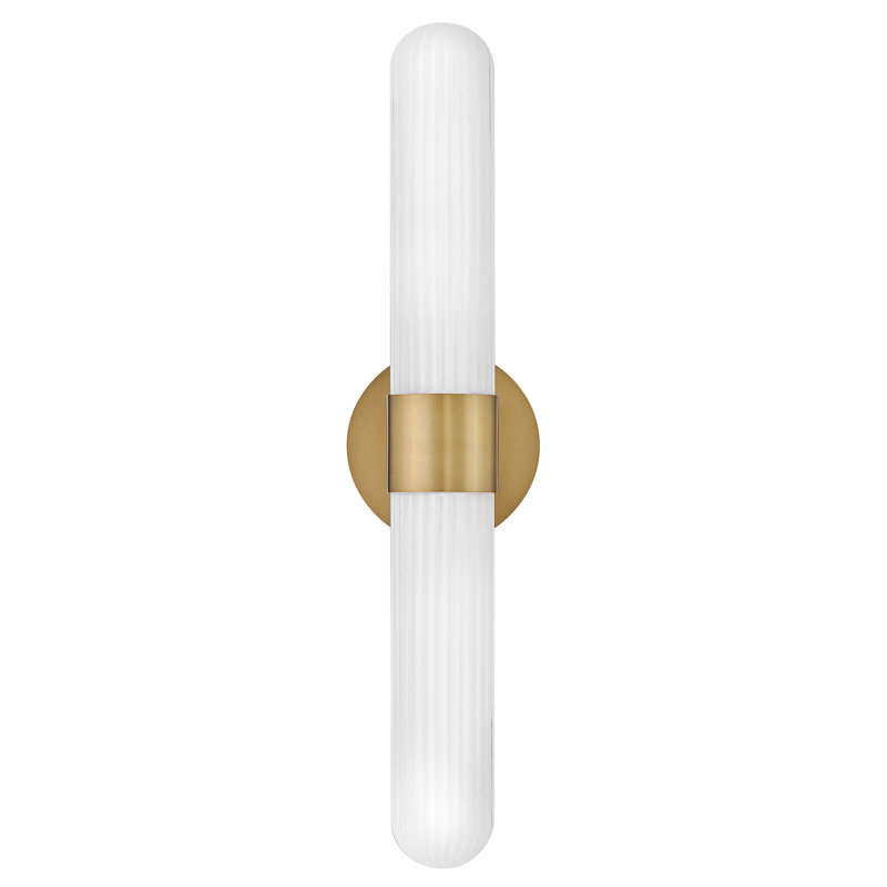 Hinkley Nina Large Two Light Sconce, Lacquered Brass