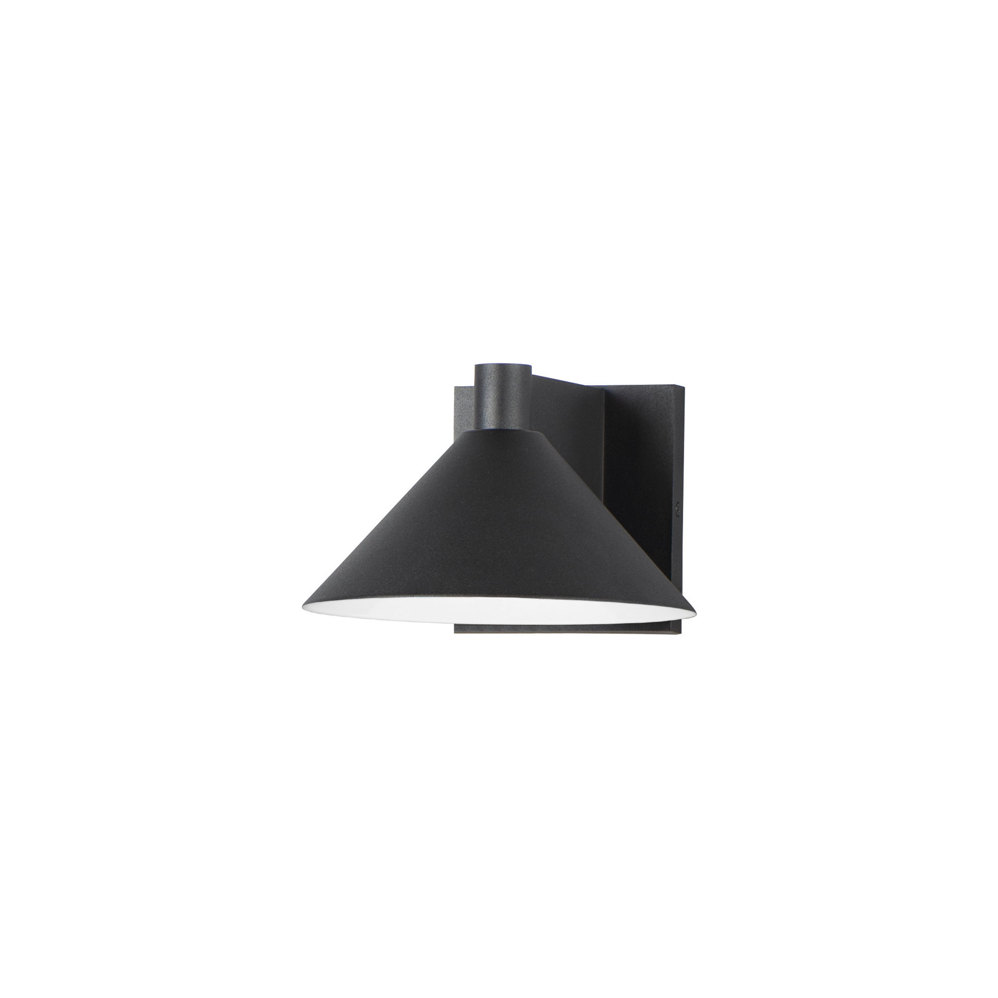 Chauncey Outdoor Aluminum LED Wall Light, 8, Black
