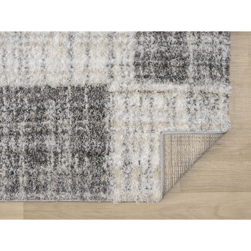 United Weavers Tibet Lhasa Ultra Soft Shag Grey Area Rug, 5'3" x 7'2"
