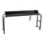 Table de lit ajustable avec prises de courant - Bureau mobile à roulettes pour ordinateur portable à usage domestique et hospitalier, noir
