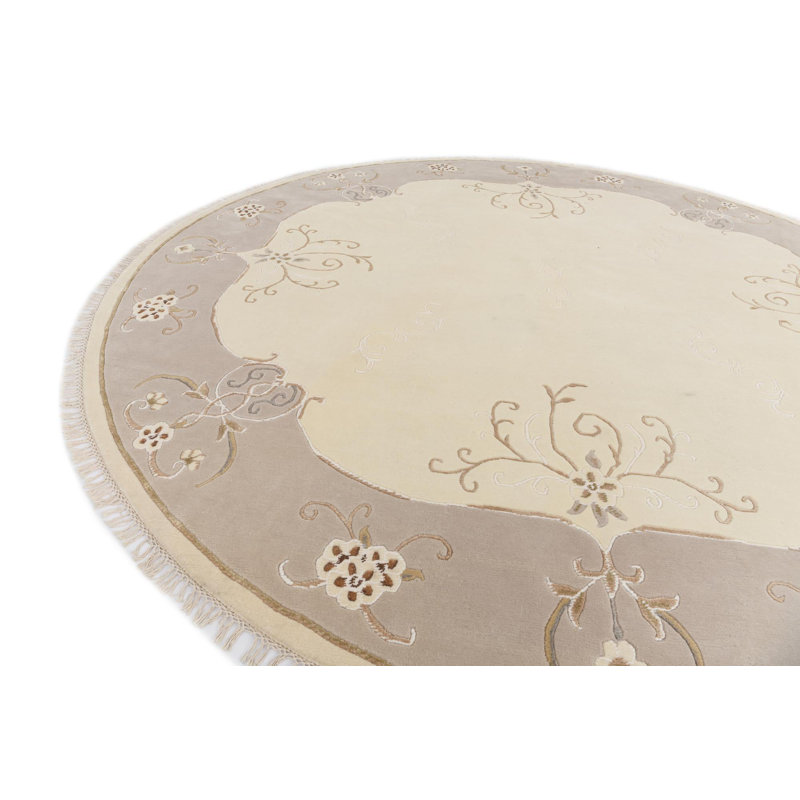 10 Ft Round Philip Beige Rug