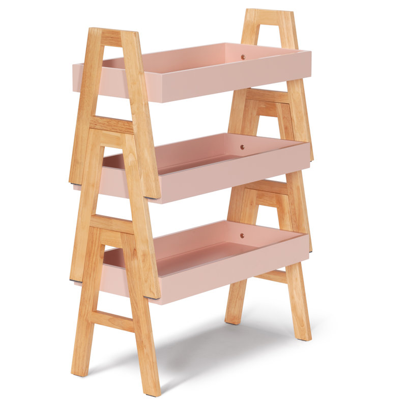 Étagère à livres H 16 po x l 25,75 po, Rose