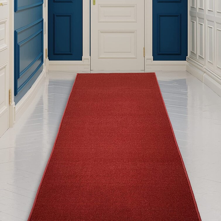 Maximilien Non-Slip Red Area Rug Latitude Run Rug Size: Runner 1'10 x 12