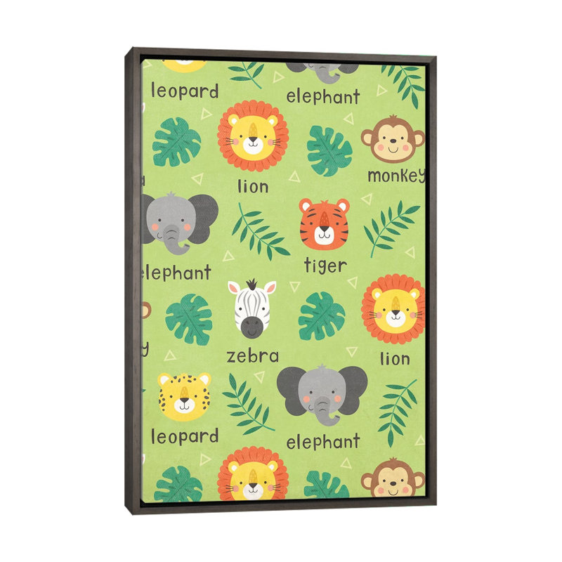 «Wild About Baby II» par Gail Veillette - impression d'art graphique, H 60 po x l 40po x P 1,5 po, Pas de tapis