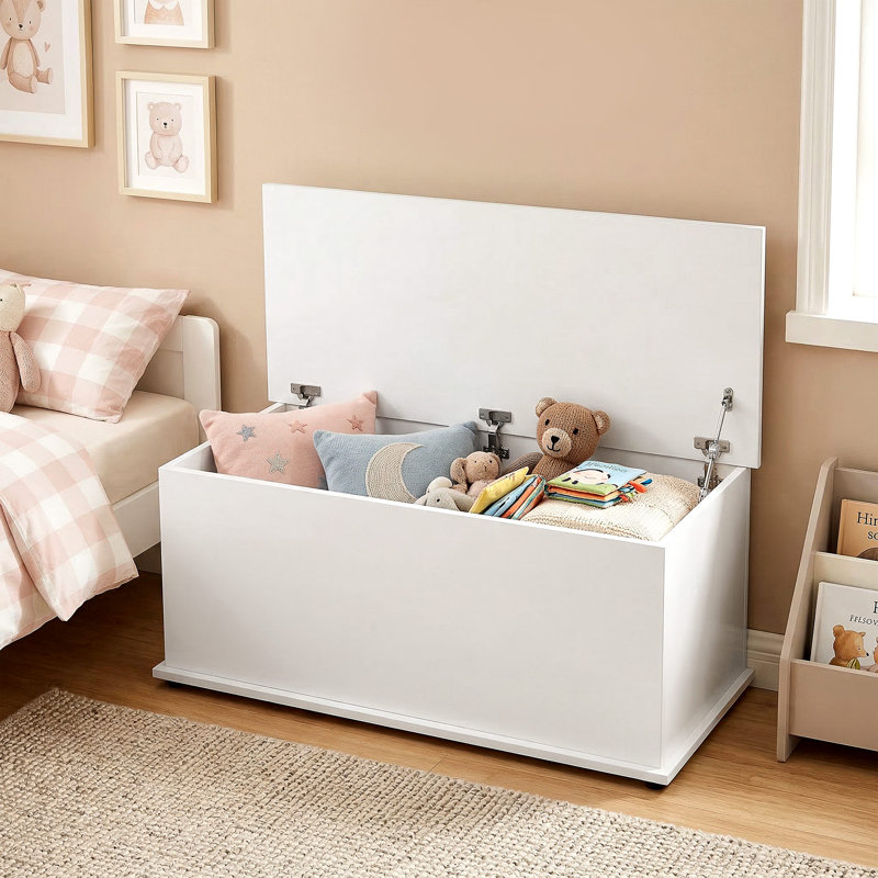 India Blanket Chest, White