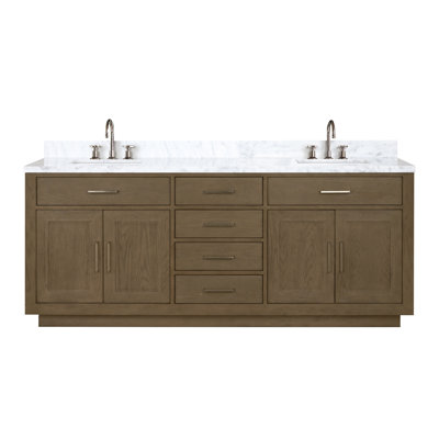Meuble-lavabo double 80 po