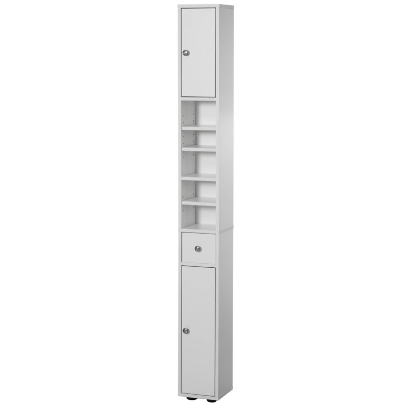 Oaklen 72 Inches Narrow, Tall and Space Saving Multi-Purpose Freestanding Linen Tower