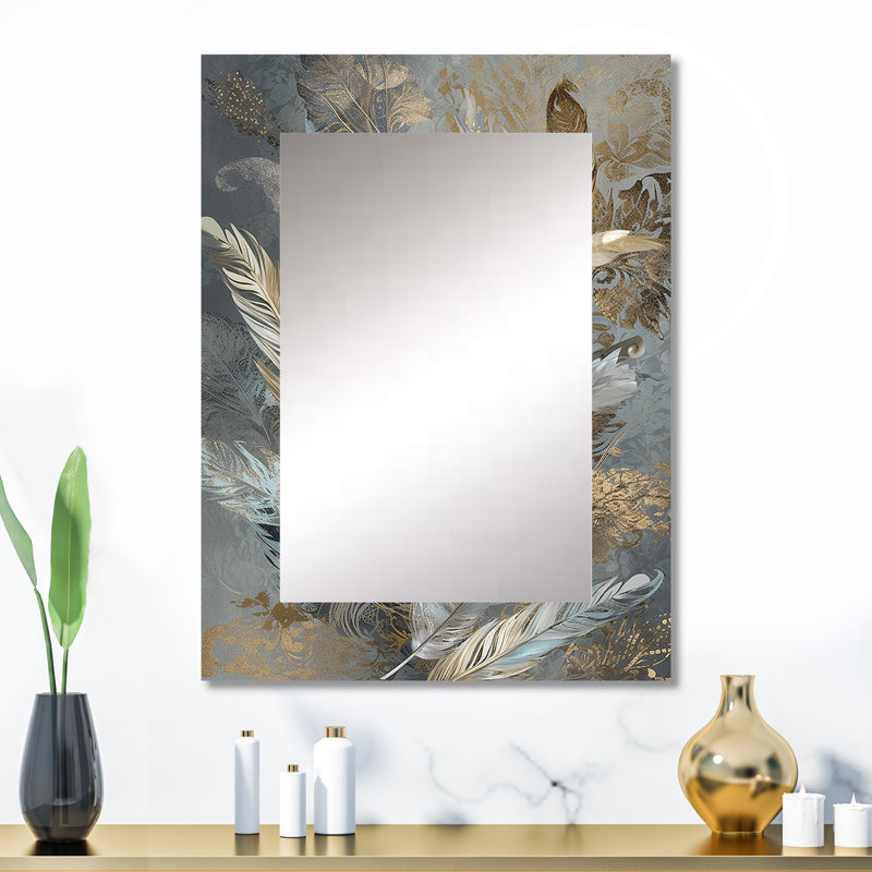Gold Feather Extravaganza V - Glam Feather, 32 po x 24 po