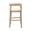 Tabouret de comptoir en bois d'hévéa Gurseese-884158200-875389641