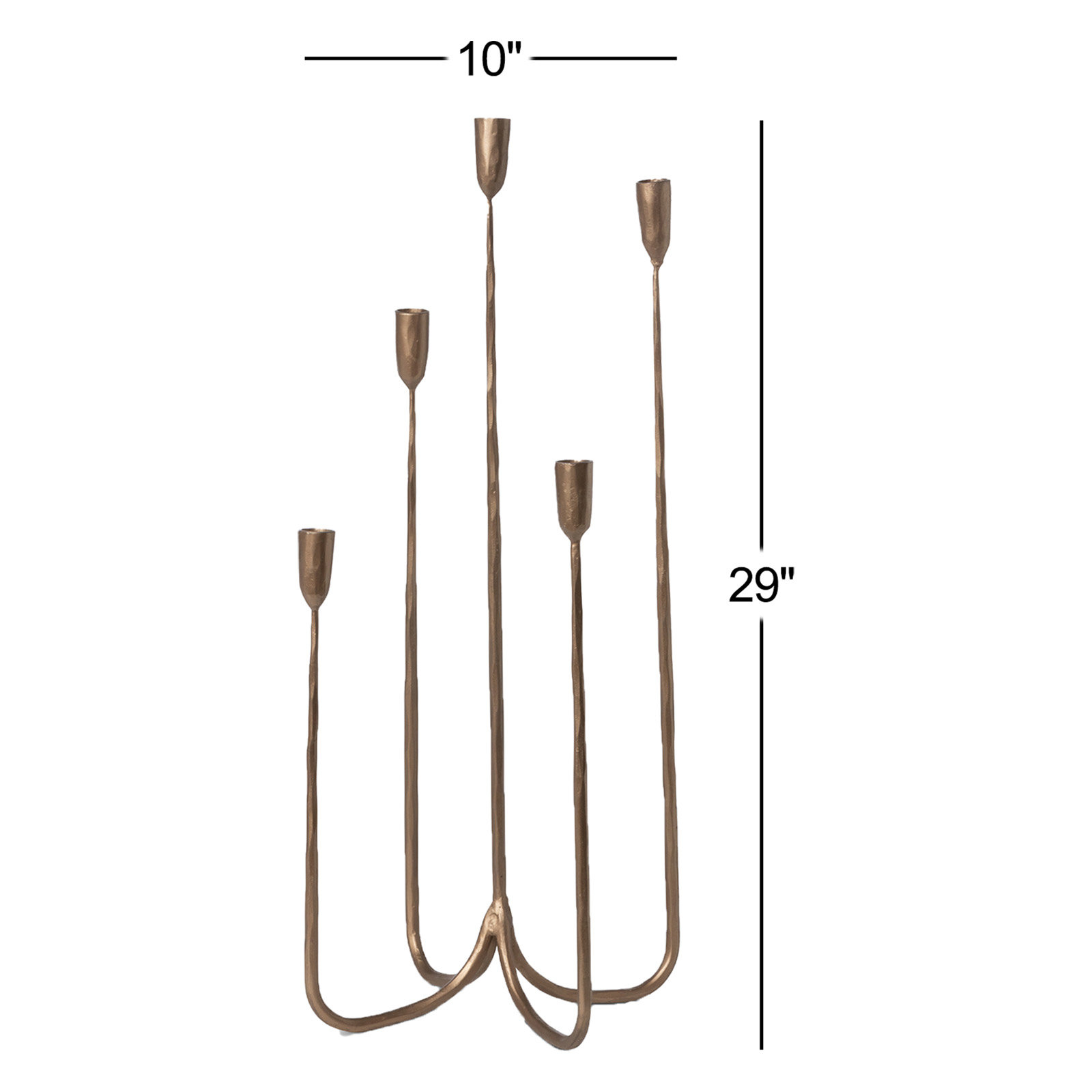 Brass Candelabra, 29" H x 10" W x 10" D