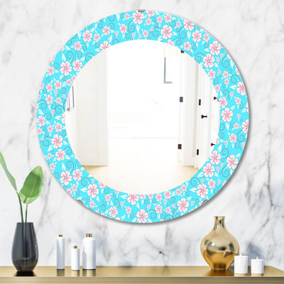 Motif floral - Miroir moderne