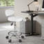 Tabouret pivotant rond en cuir de polyuréthane-1889103782
