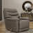Global Home Swivel Glider Recliner With Manual Footrest In Oslo Sky-1266954913
