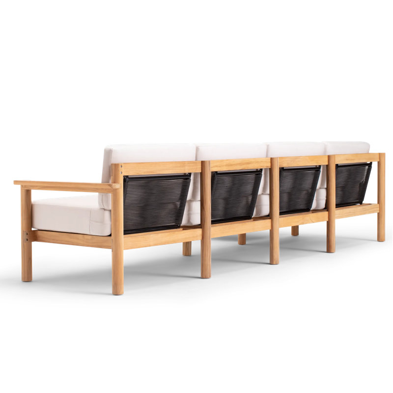 Haven Outdoor 5 - Seat Patio Sectional, Sunbrella Canvas