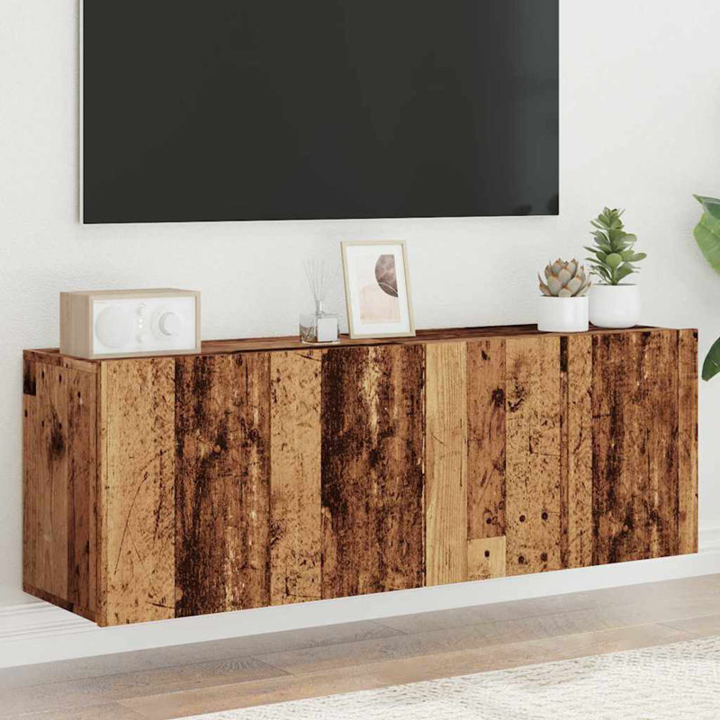 Atravion Unfinished TV Stand, Old Wood, 60cm