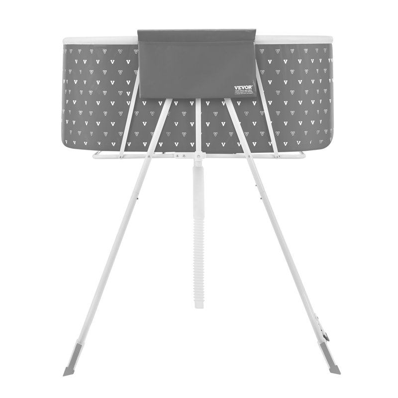 Station de bain surélevée pliable pour chien pour petits et moyens animaux, Gris